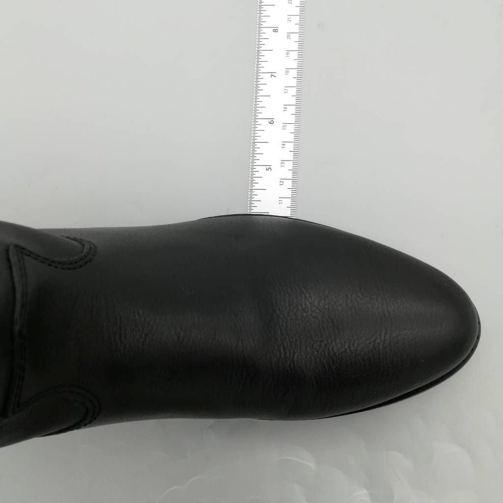 Dingo Men Lefty Western Cowboy Boots Black Leather Block Heel Pull On 8.5 - Picture 6 of 11